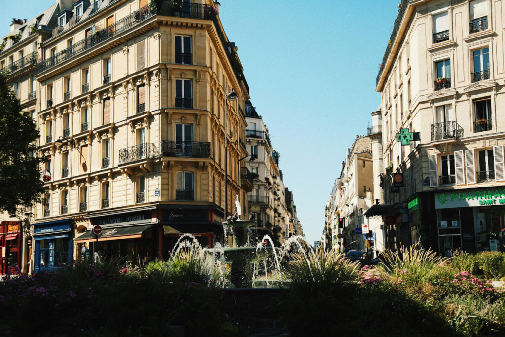 Vibrant Rue Mouffetard street in Paris